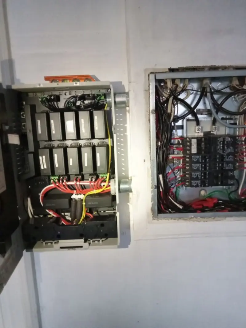 Electrical panel upgrade completed for Indoor Lighting Installation in Perkins